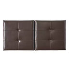 Pouf Contenitore con Doppio Sollevamento in Similpelle Marrone, 1 Posto