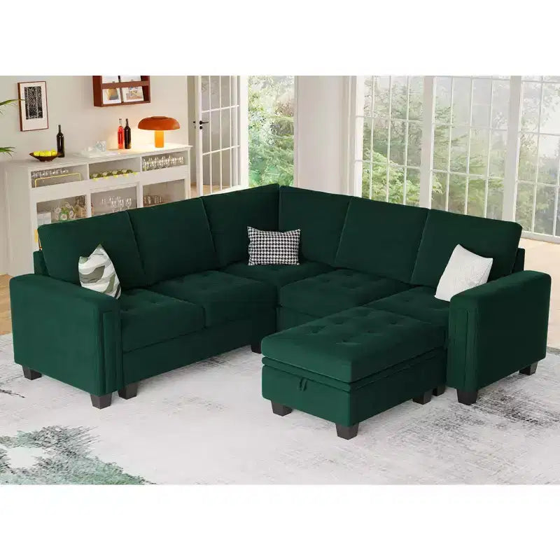 Poltroncina monoposto senza braccioli trapuntata in velluto nero / blu / verde / grigio, 1 posto
