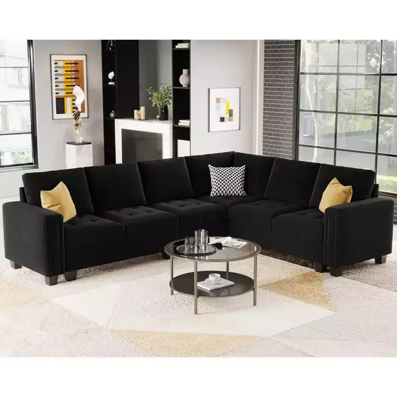Poltroncina monoposto senza braccioli trapuntata in velluto nero / blu / verde / grigio, 1 posto