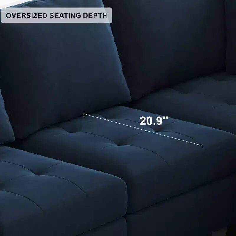 Poltroncina monoposto senza braccioli trapuntata in velluto nero / blu / verde / grigio, 1 posto