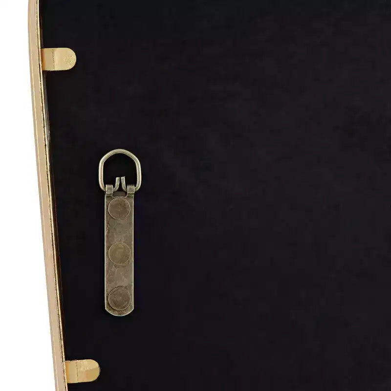 Specchio da parete rettangolare in ottone, set da 2
