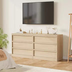 Cassettiera a 3 cassetti, Nero/Naturale/Bianco, Senza maniglie, Monoutente – 75 cm L x 40 cm P x 77,5 cm H