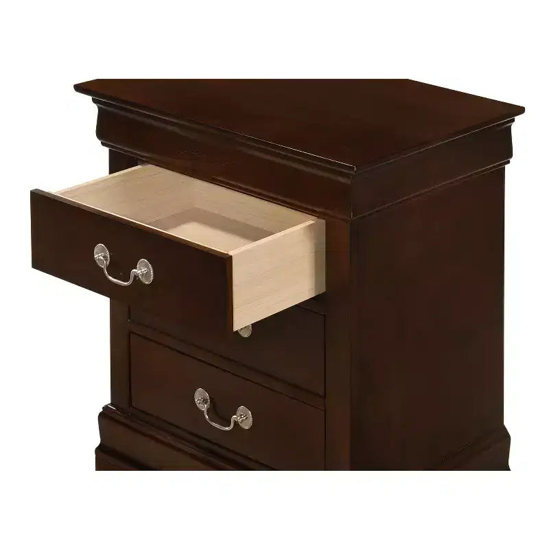 Comodino Rettangolare in Legno, Multicolore, 1 Pezzo, per Adulti