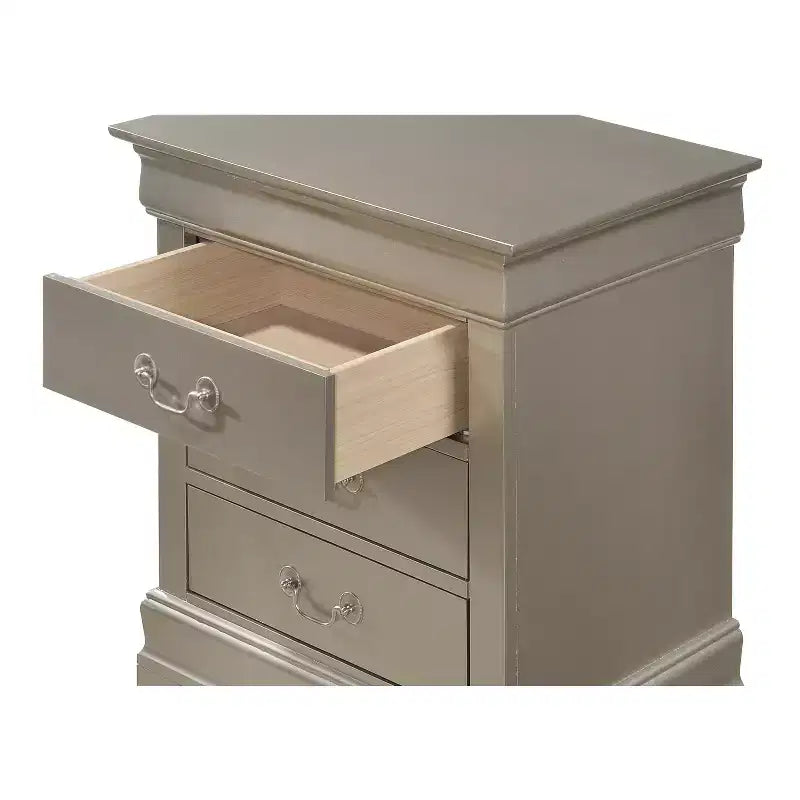 Comodino Rettangolare in Legno, Multicolore, 1 Pezzo, per Adulti