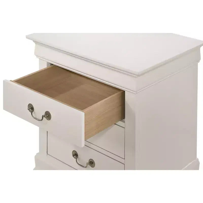 Comodino Rettangolare in Legno, Multicolore, 1 Pezzo, per Adulti