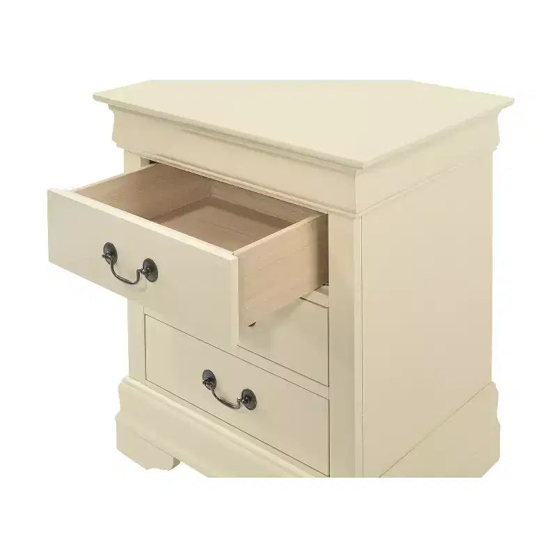Comodino Rettangolare in Legno, Multicolore, 1 Pezzo, per Adulti