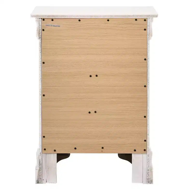 Comodino Rettangolare in Legno, Multicolore, 1 Pezzo, per Adulti