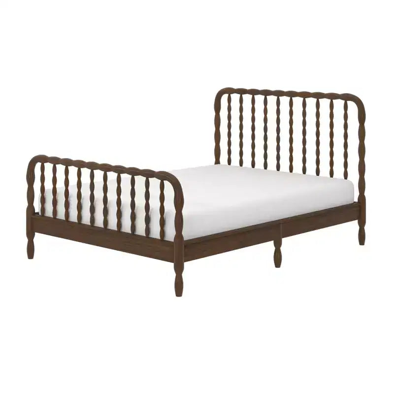 Letto matrimoniale in legno naturale, singolo