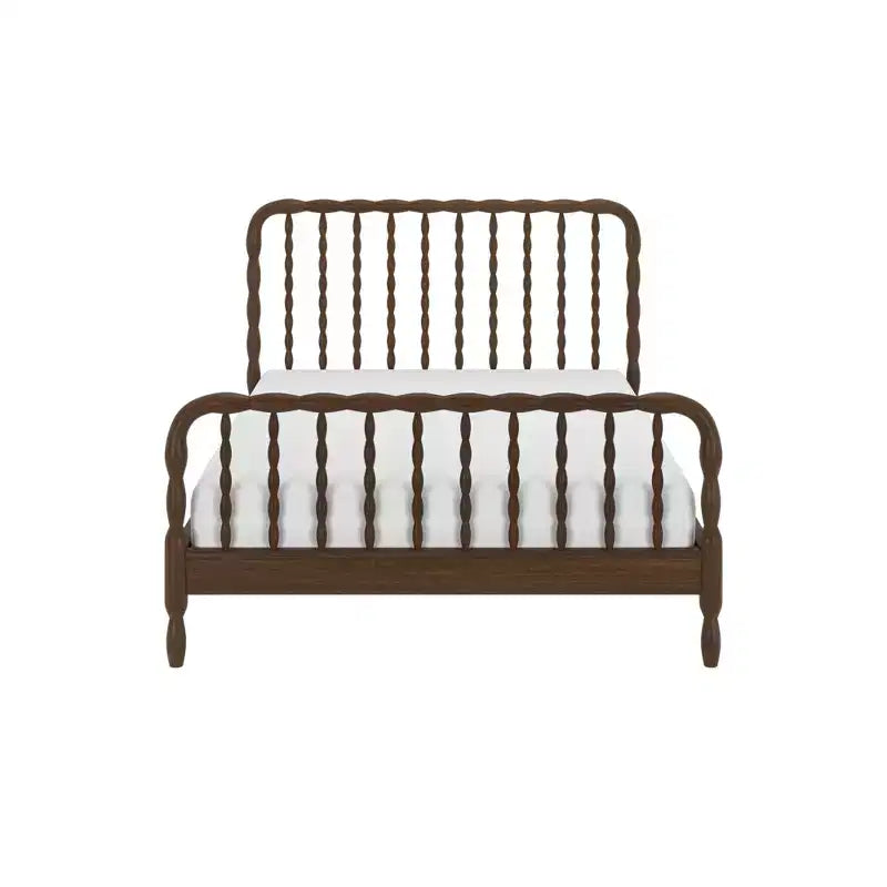 Letto matrimoniale in legno naturale, singolo