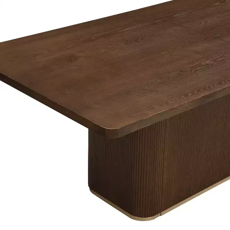 Set da pranzo 7 pezzi con sedie girevoli a 180°, beige/verde muschio, 6 posti a sedere