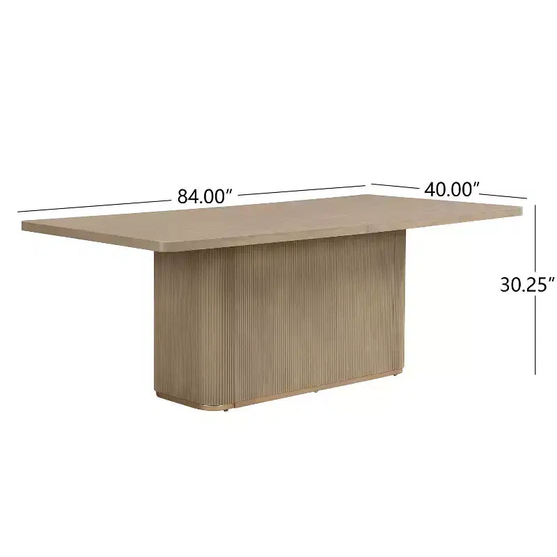 Set da pranzo 7 pezzi con sedie girevoli a 180°, beige/verde muschio, 6 posti a sedere