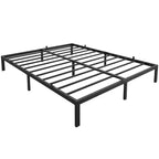 Struttura letto a piattaforma in metallo bianco/nero, Singolo/Piazza e mezza/Matrimoniale/King Size, Per 1-2 persone
