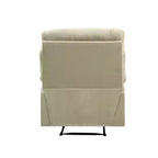Poltrona reclinabile in microfibra beige, monoposto