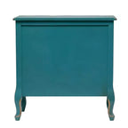 Comò a 3 cassetti blu anticato