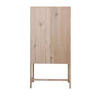 Credenza con ante e cassetti in canna d'India, 2 ante e 2 cassetti, singola