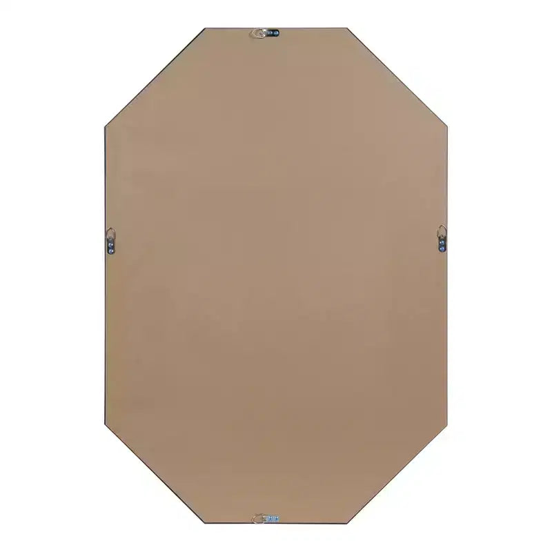 Specchio da Parete Ottagonale Allungato – Nero / Oro, Singolo
