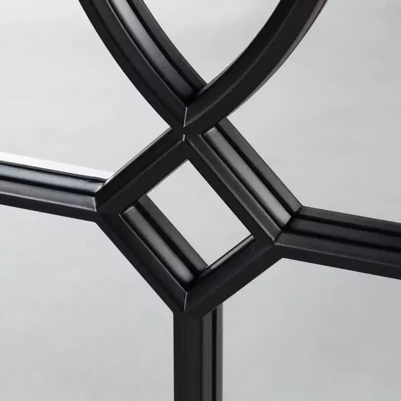 Specchio da parete rettangolare incorniciato nero/marrone/bianco, singolo, 13x30 pollici