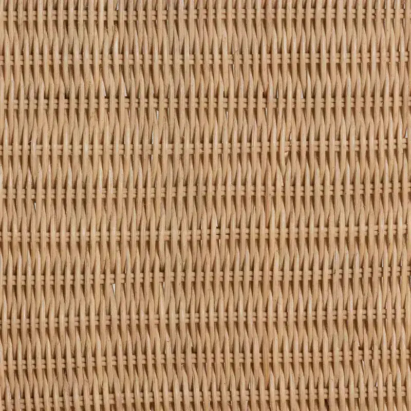Set Sedie da Pranzo in Rattan Naturale Marrone, Senza Braccioli, 2 Posti
