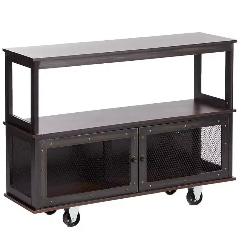 The Lakeside Collection Industrial-Style Rolling Buffet Carts