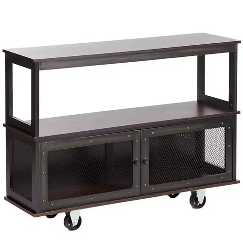 The Lakeside Collection Industrial-Style Rolling Buffet Carts