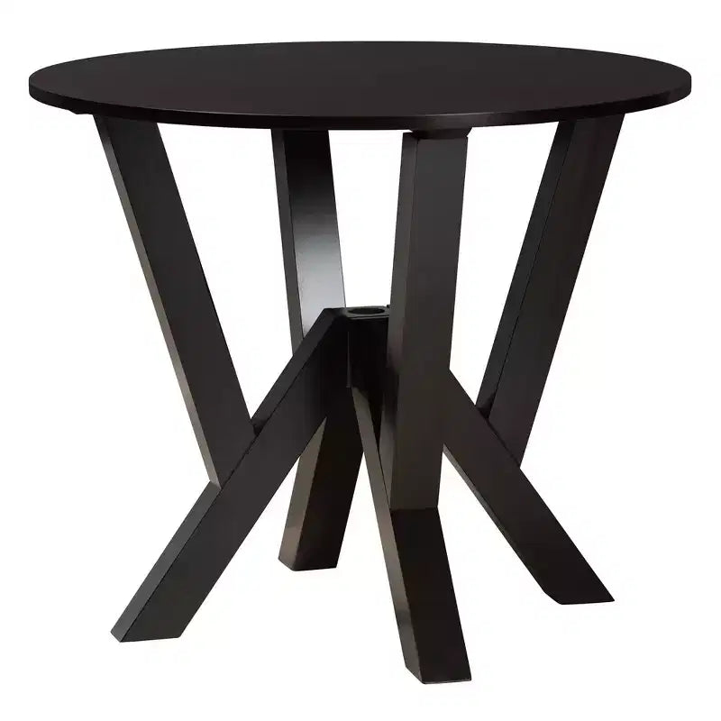 Set da pranzo 5 pezzi (4 posti) beige/grigio e legno marrone scuro