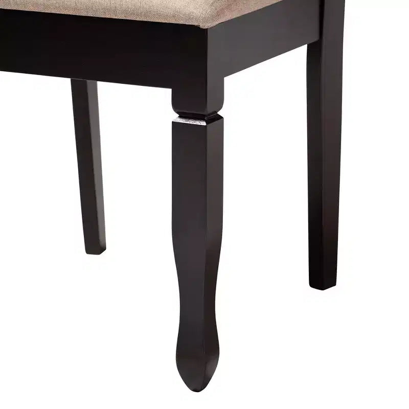 Set da pranzo moderno 5 pezzi per 4 persone Grigio/Marrone scuro o Sabbia/Marrone scuro