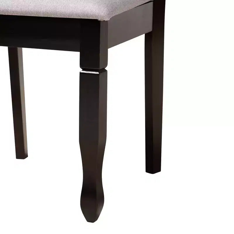 Set da pranzo moderno 5 pezzi per 4 persone Grigio/Marrone scuro o Sabbia/Marrone scuro
